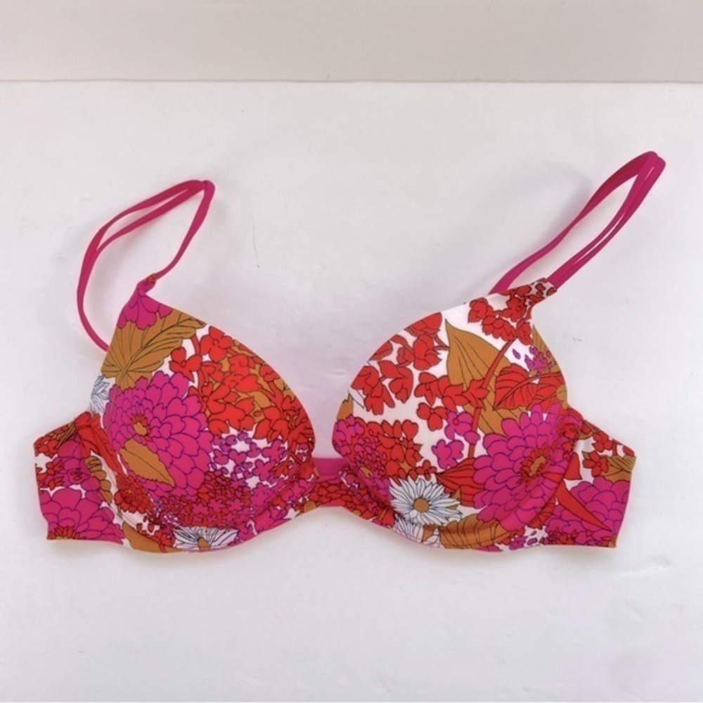 Victoria’s Secret Very Sexy Push-Up‎ Pink Red Floral Pattern
